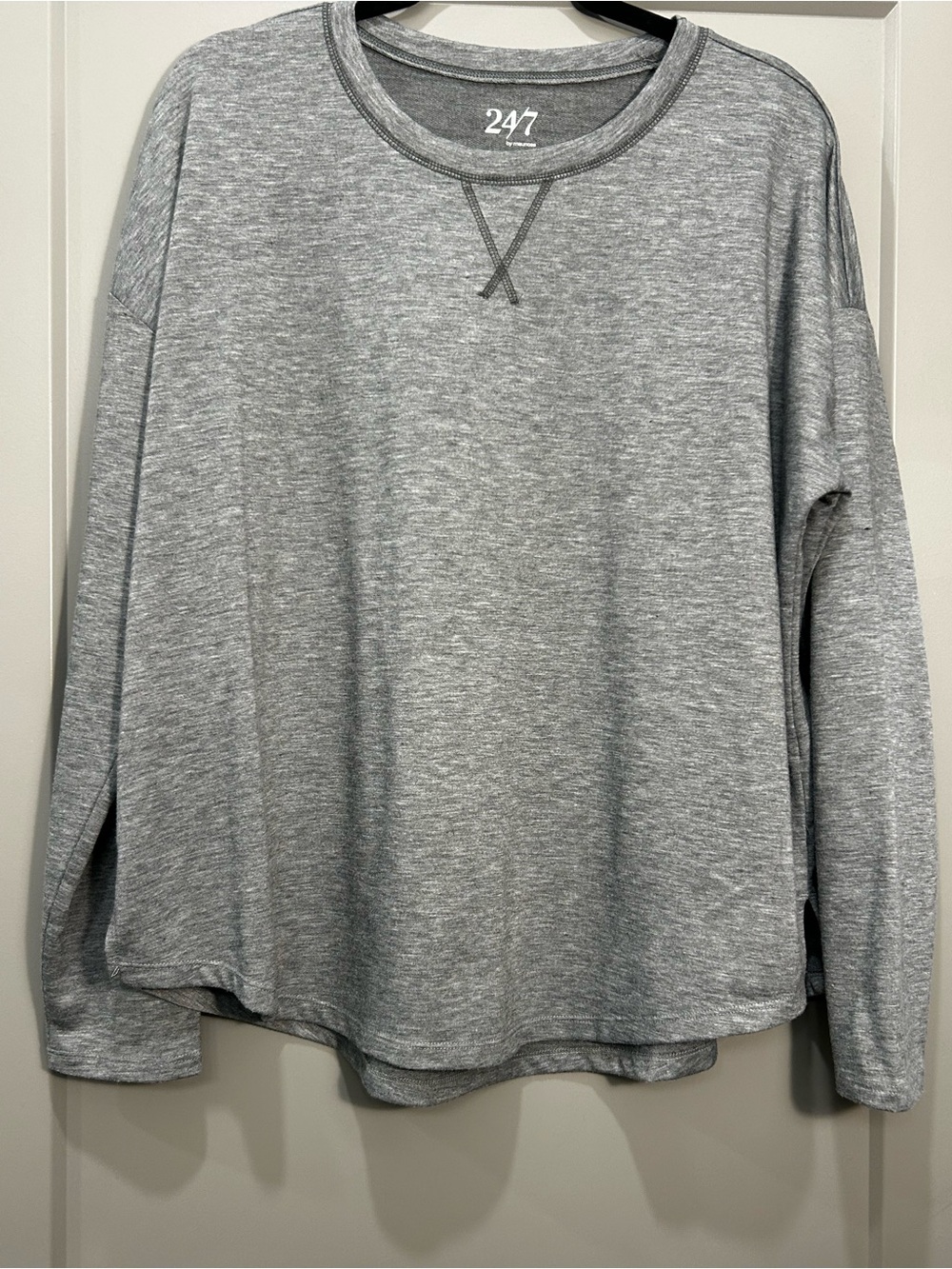 Maurices | Long Sleeve Crew Shirt | Women’s | Heather Gray | XL